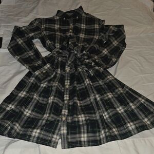Polo by Ralph Lauren Kids Plaid Dress - Black and Green